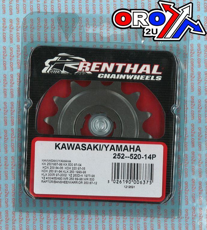 FRONT SPROCKET RENTHAL 252, KAWASAKI/YAMAHA 252--520-14P thumbnail 4