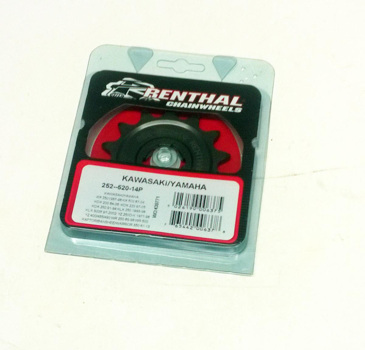 FRONT SPROCKET RENTHAL 252, KAWASAKI/YAMAHA 252--520-14P thumbnail 5