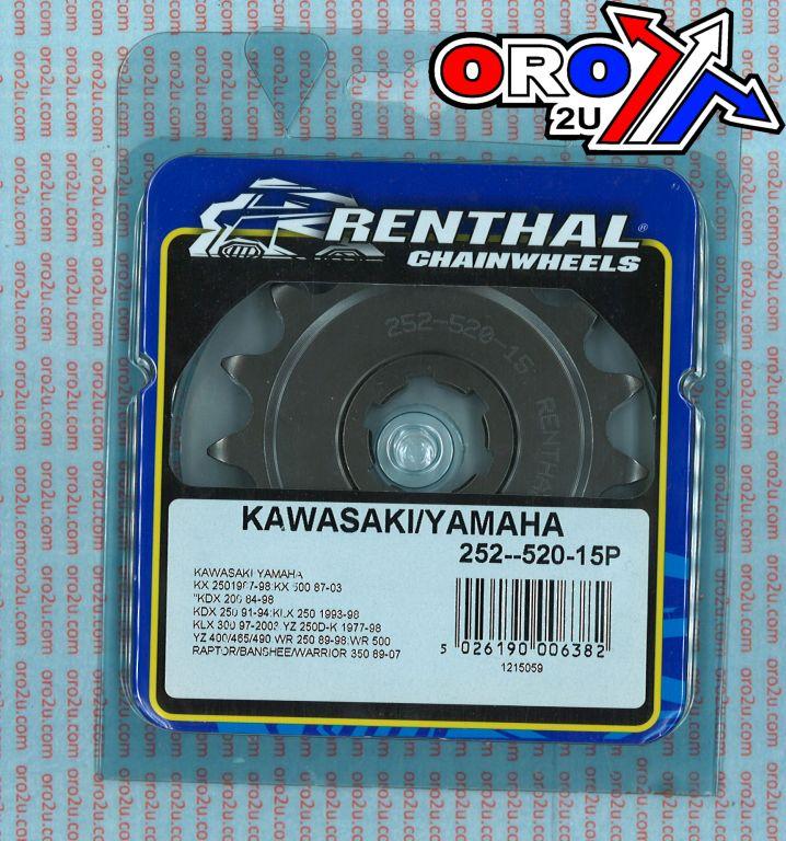 FRONT SPROCKET RENTHAL 252, KAWASAKI/YAMAHA 252--520-15P thumbnail 5