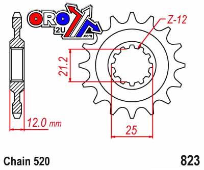 FRONT SPROCKET 11 [JTF823.11] 520, MX82311 thumbnail 4