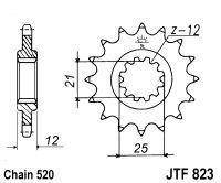 FRONT SPROCKET RENTHAL 295, HUSABERG 295--520-14P, 295--520-14P thumbnail 4