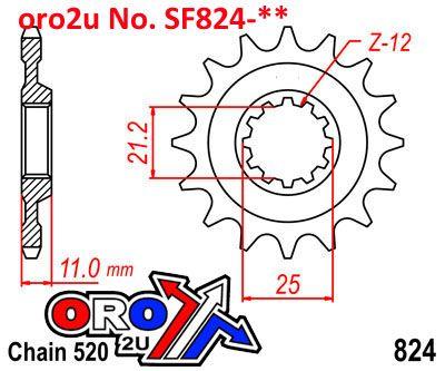 FRONT SPROCKET RENTHAL 293, HUSQVARNA 293--520-14P, 293--520-14P thumbnail 4