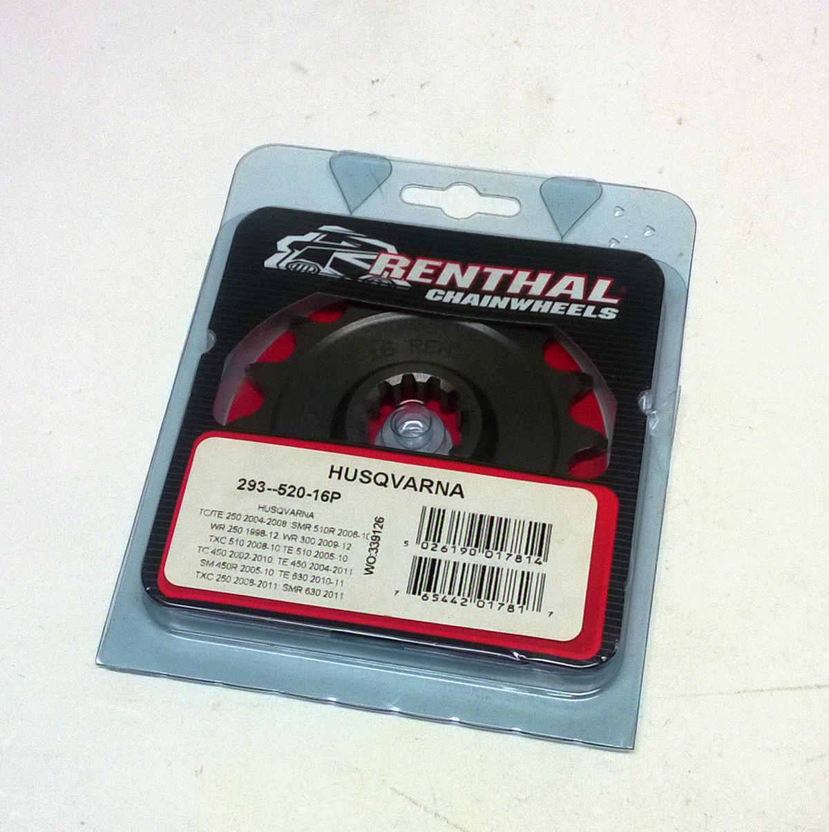FRONT SPROCKET RENTHAL 293, HUSQVARNA 293--520-16P thumbnail 2