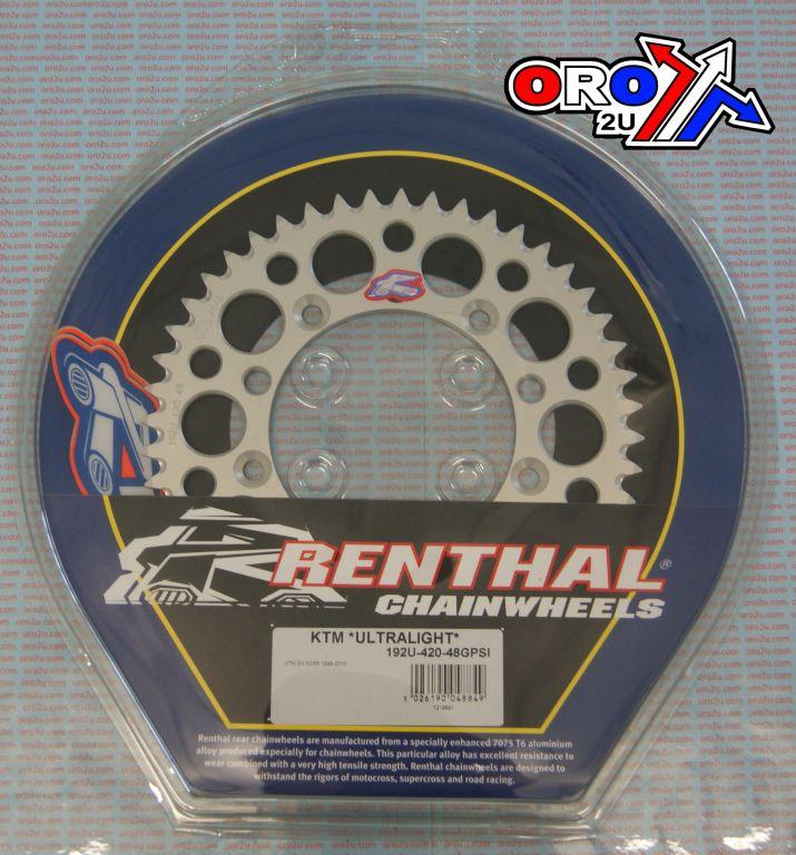 REAR SPROCKET ALLOY RENTHAL, ULTRALITE 192U-420-48GPSI thumbnail 4