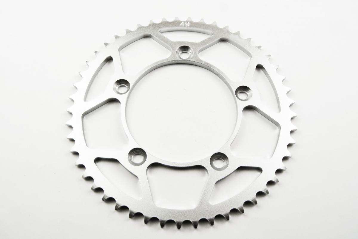 REAR SPROCKET STEEL LIGHT SIL, MX-89449-2 SILVER, SR046-49 JTR89449 image 1