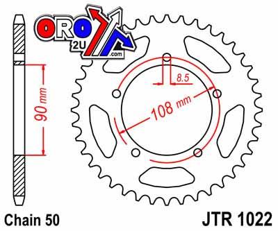 REAR SPROCKET JTR930.48 JT thumbnail 5