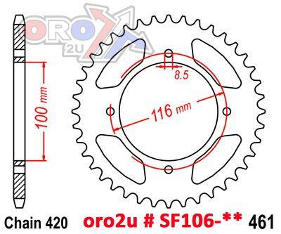 REAR SPROCKET ALLOY SI RENTHAL, ULTRALITE 191U-420-55GESI SILVER thumbnail 3