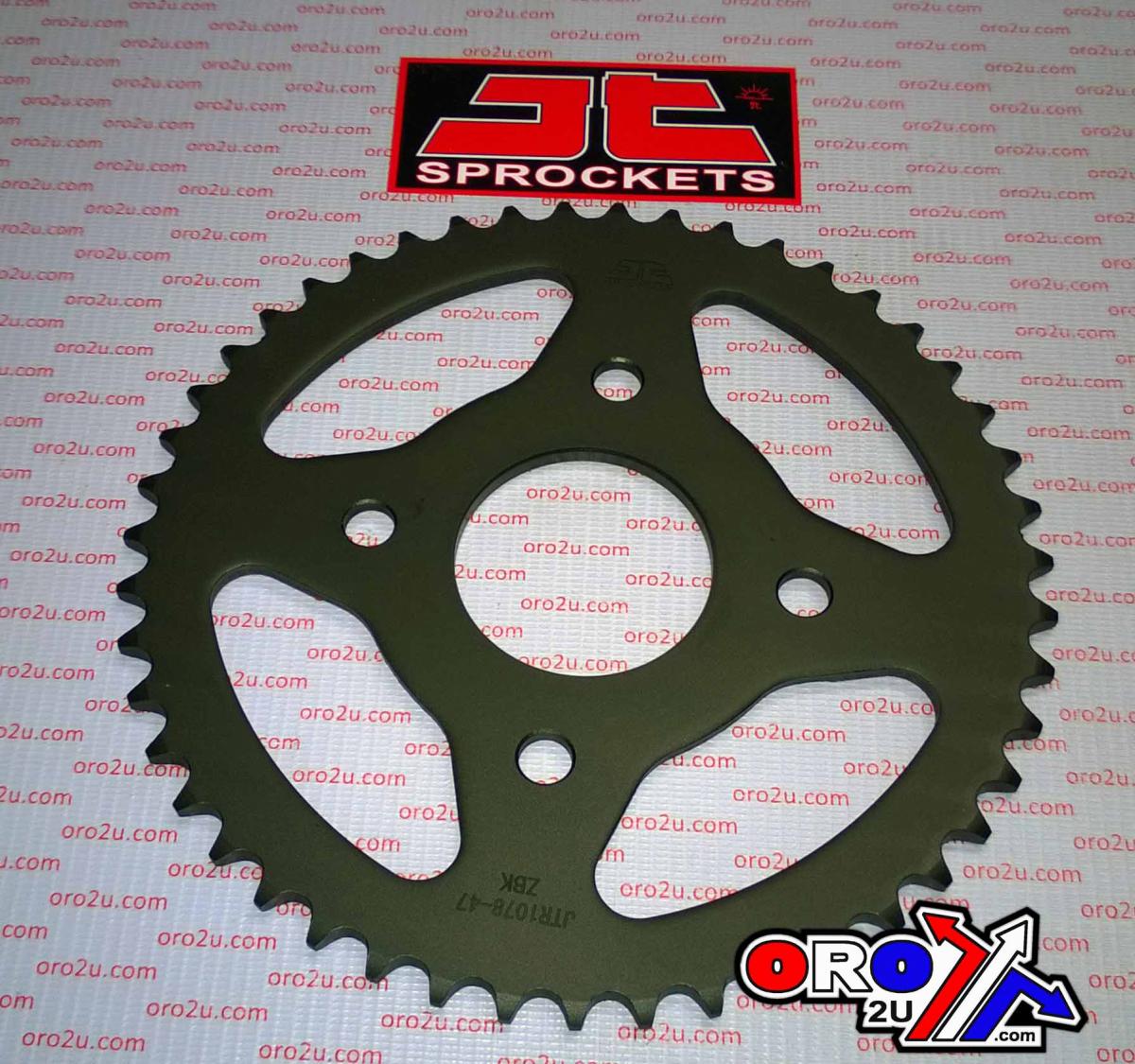 REAR SPROCKET STEEL HARD ZBK, C45 INDUCTION JTR1078.47ZBK image 1