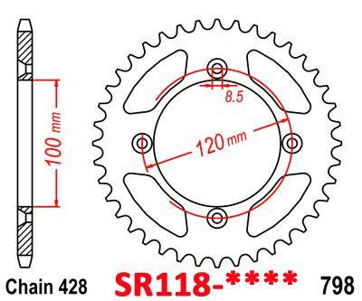REAR SPROCKET ALLOY 48 [JTR798.48] 428 thumbnail 2