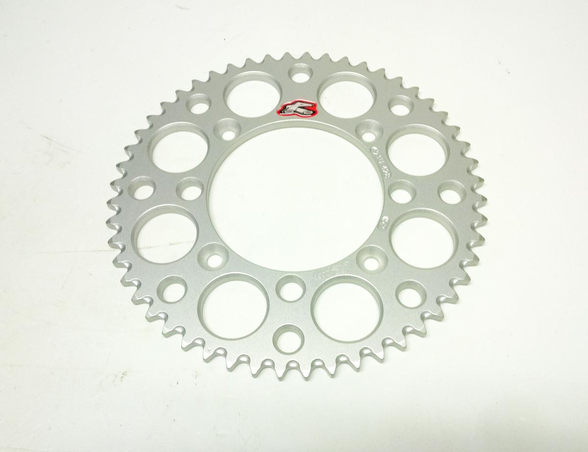 REAR SPROCKET ALLOY RENTHAL, ULTRALITE 121U-428-52GPSI SILVER, SUZUKI, YAMAHA image 1