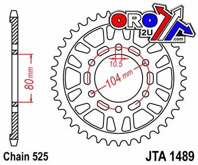 REAR SPROCKET ALLOY JTA1489.43, CHAIN 525 thumbnail 2