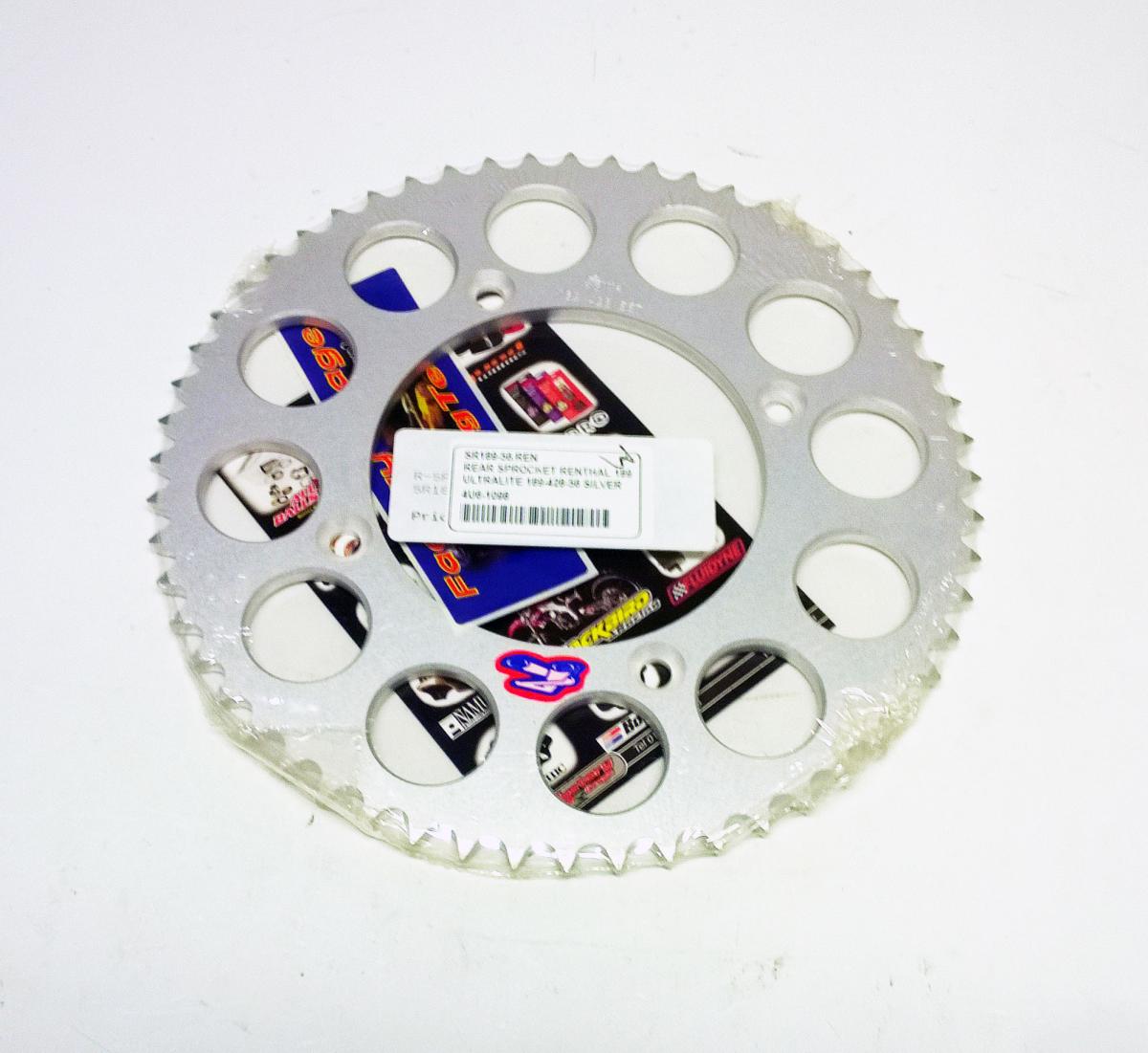 REAR SPROCKET ALLOY RENTHAL, ULTRALITE 189U-428-56GRSI SILVER image 1