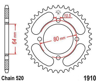REAR SPROCKET STEEL 32 [JTR1910.32] 520, Sprocket, Driven (32T) 3FA-25432-20-00 thumbnail 4