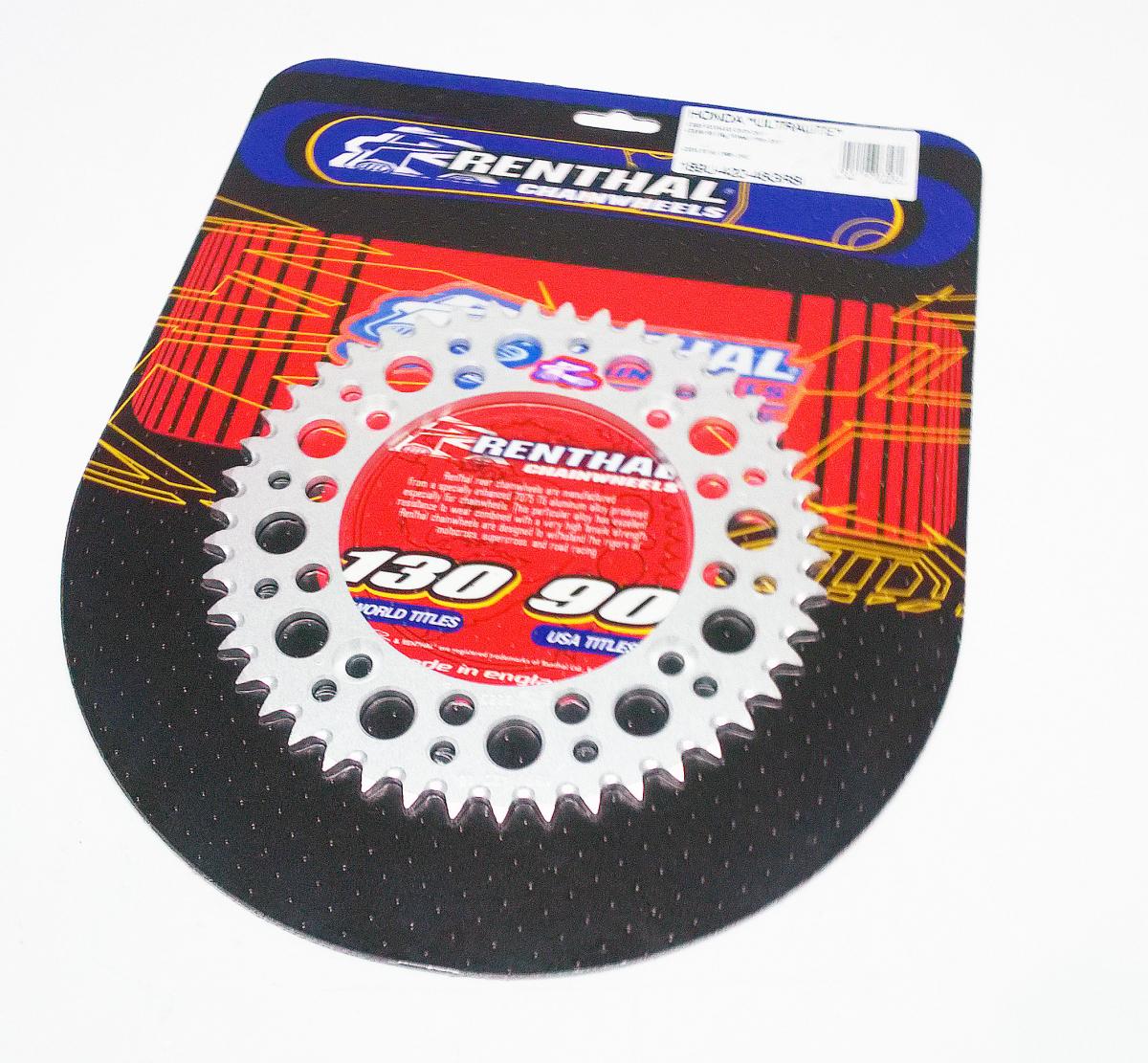 REAR SPROCKET ALLOY RENTHAL, ULTRALITE 189U-420-46GRSI SILVER image 1