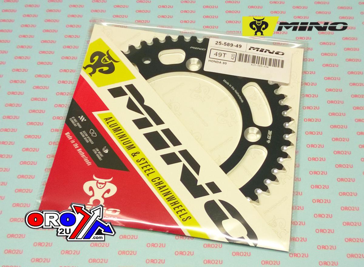 MINO REAR SPROCKET ALLOY BLACK 215, 25-589-420-49 thumbnail 2