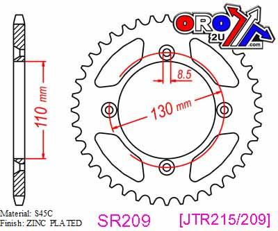 REAR SPROCKET STEEL 49 [JTR215.49] 420 thumbnail 2