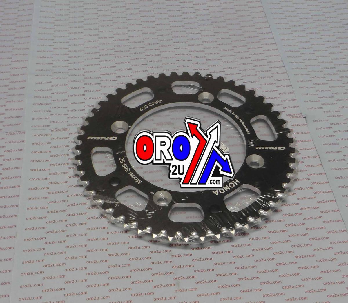 MINO REAR SPROCKET ALLOY BLACK 215, 25-589-420-50 thumbnail 2