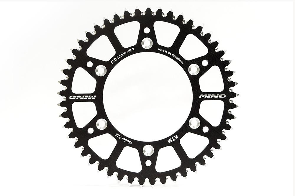 MINO REAR SPROCKET ALLOY BLACK 215, 25-589-420-55
