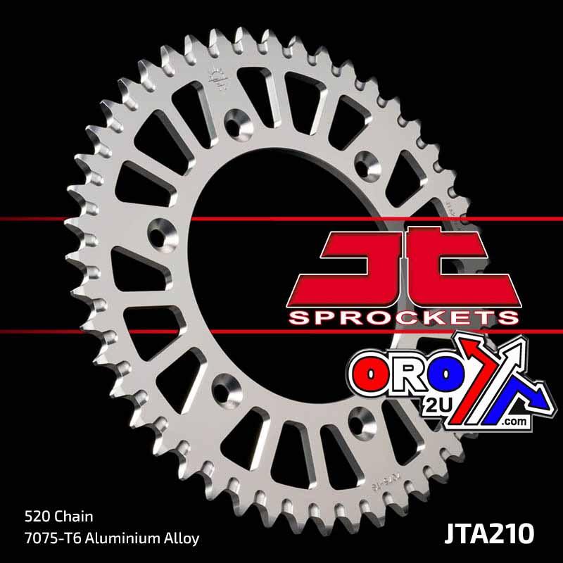 REAR SPROCKET ALLOY SILVER, JT JTA210.40 7075-T6 Aluminium thumbnail 3