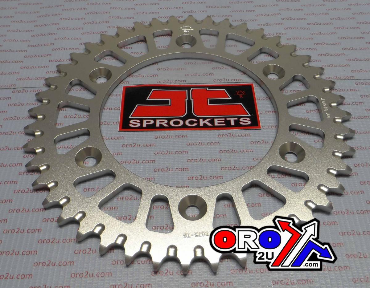 REAR SPROCKET ALLOY SILVER 210, JT JTA210.44 7075-T6 Aluminium image 1