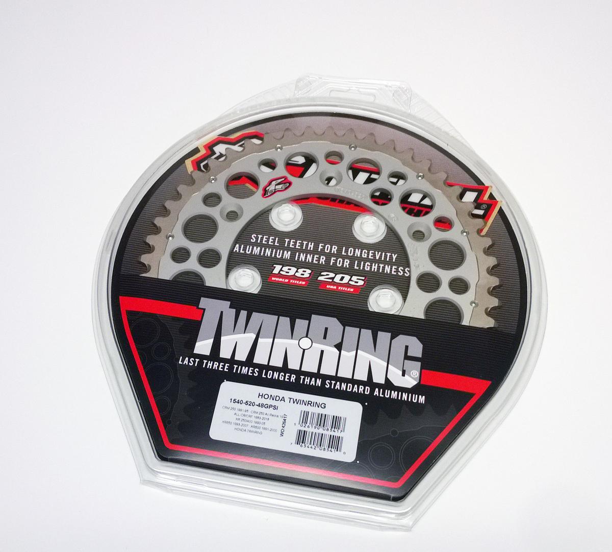 REAR SPROCKET TWINRING XR, RENTHAL 1540-520-48GPSI HONDA thumbnail 2