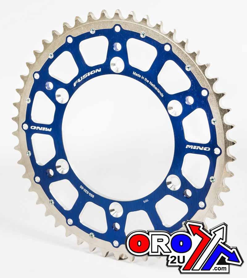 MINO REAR SPROCKET FUSION 2-RING, 23-554-49 BLUE STEEL/ALLOY thumbnail 2