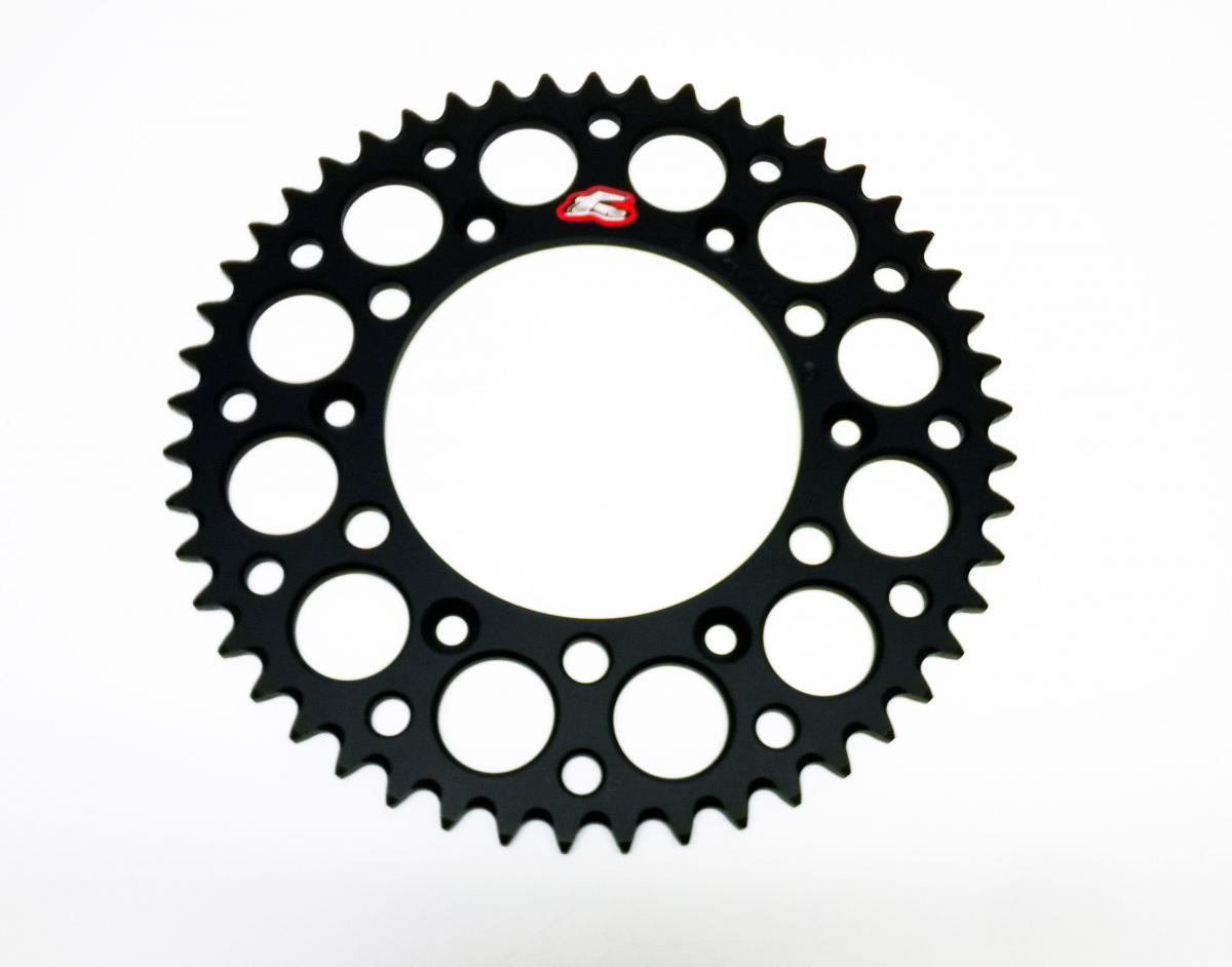 REAR SPROCKET ALLOY RENTHAL, ULTRALITE 154U-520-49GRBK BLACK image 1