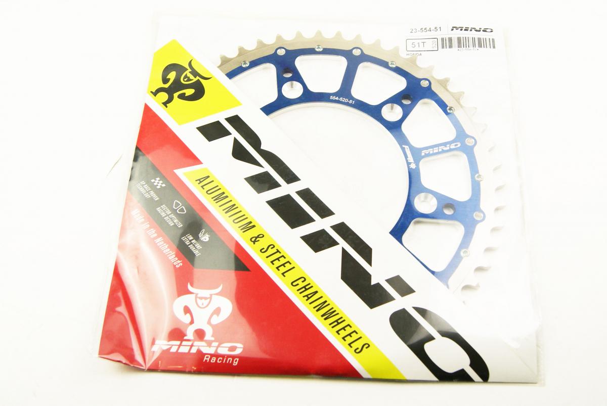 MINO REAR SPROCKET FUSION 2-RING, 23-554-51 BLUE STEEL/ALLOY thumbnail 3