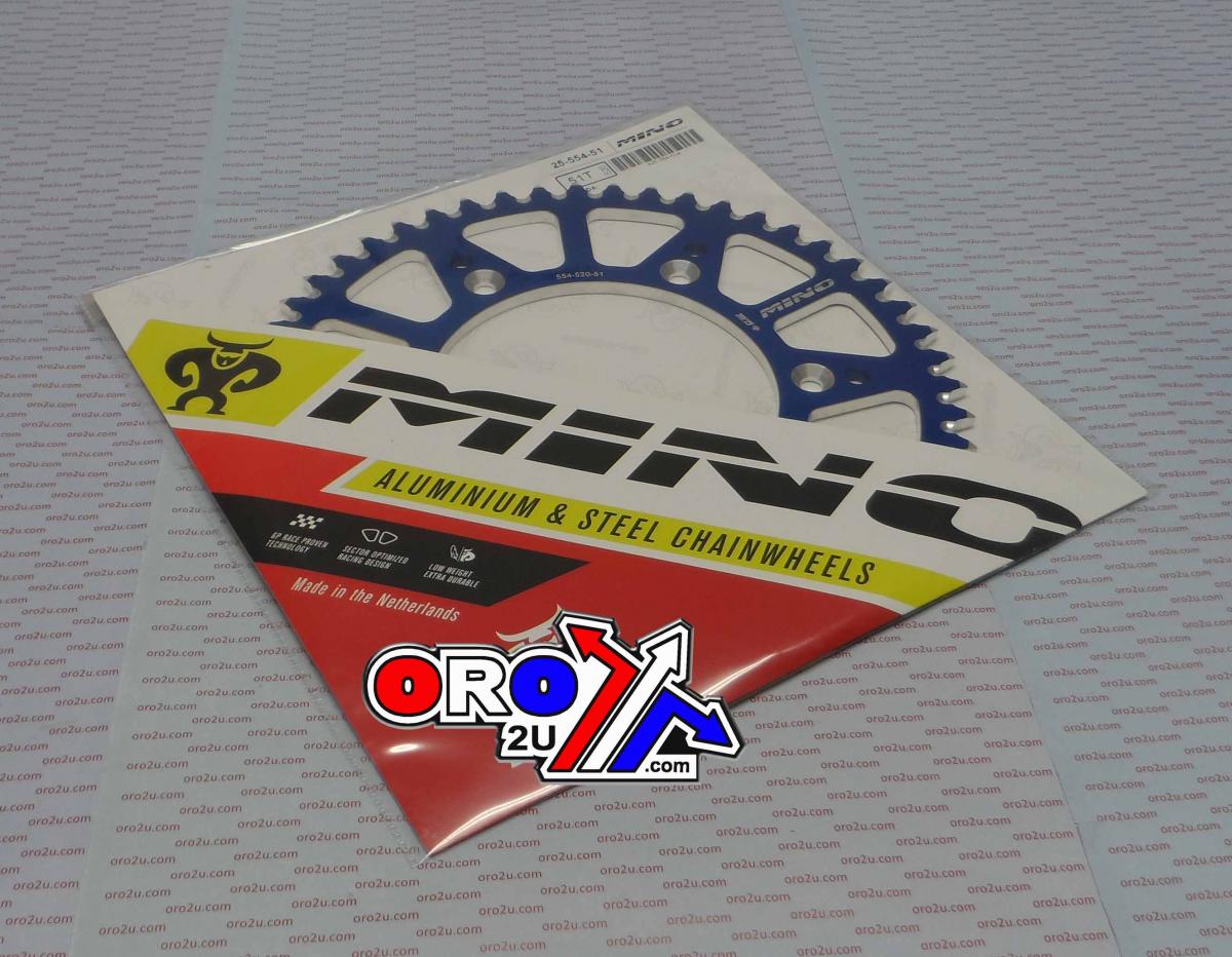 MINO REAR SPROCKET ALLOY BLUE, 25-554-51 BLUE thumbnail 3