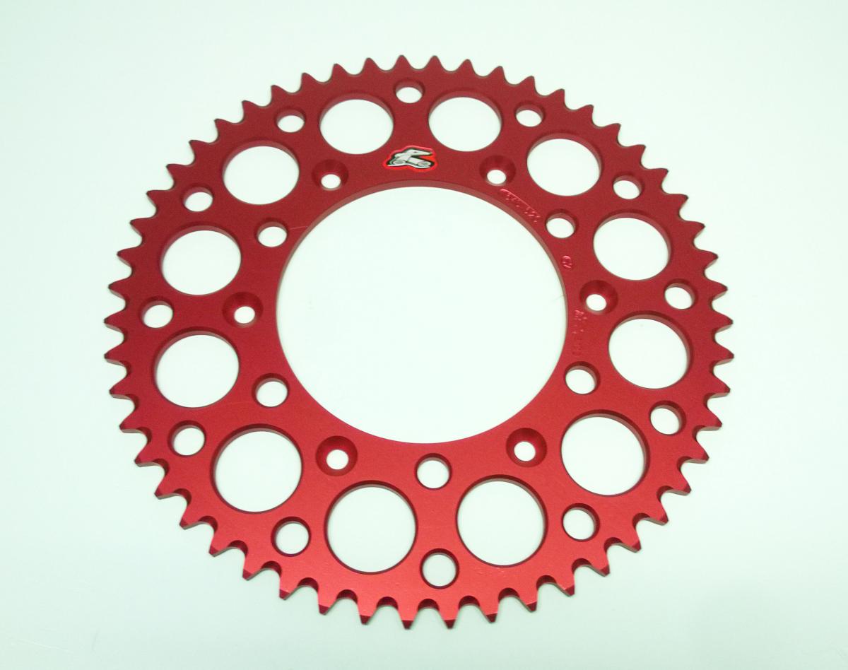 REAR SPROCKET ALLOY RENTHAL, ULTRALITE 154U-520-52GRRD RED image 1