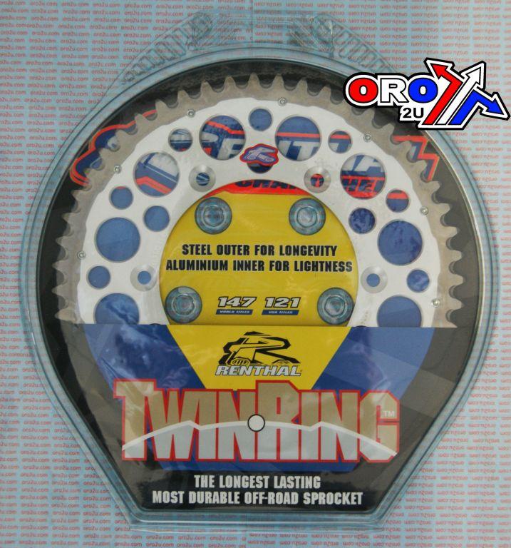 REAR SPROCKET TWINRING XR, RENTHAL 1540-520-52 HONDA, 1540-520-52GPSI thumbnail 3