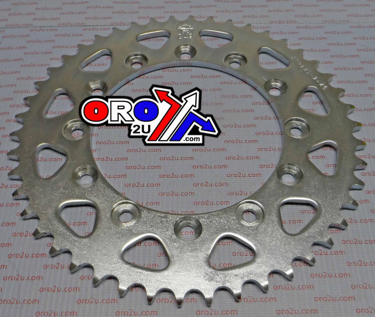 REAR SPROCKET STEEL JTR245/251 SILVER, DOUBLE DRILLED JTR245/2.46, JTR245/2.46 image 1