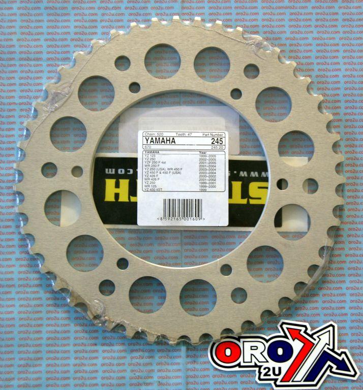 REAR SPROCKET ALLOY 47 [JTR251.47] 520, SILVER image 1