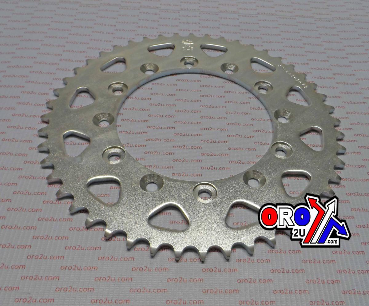 REAR SPROCKET STEEL JTR245/251 SILVER, DOUBLE DRILLED JTR245/2.48 image 1