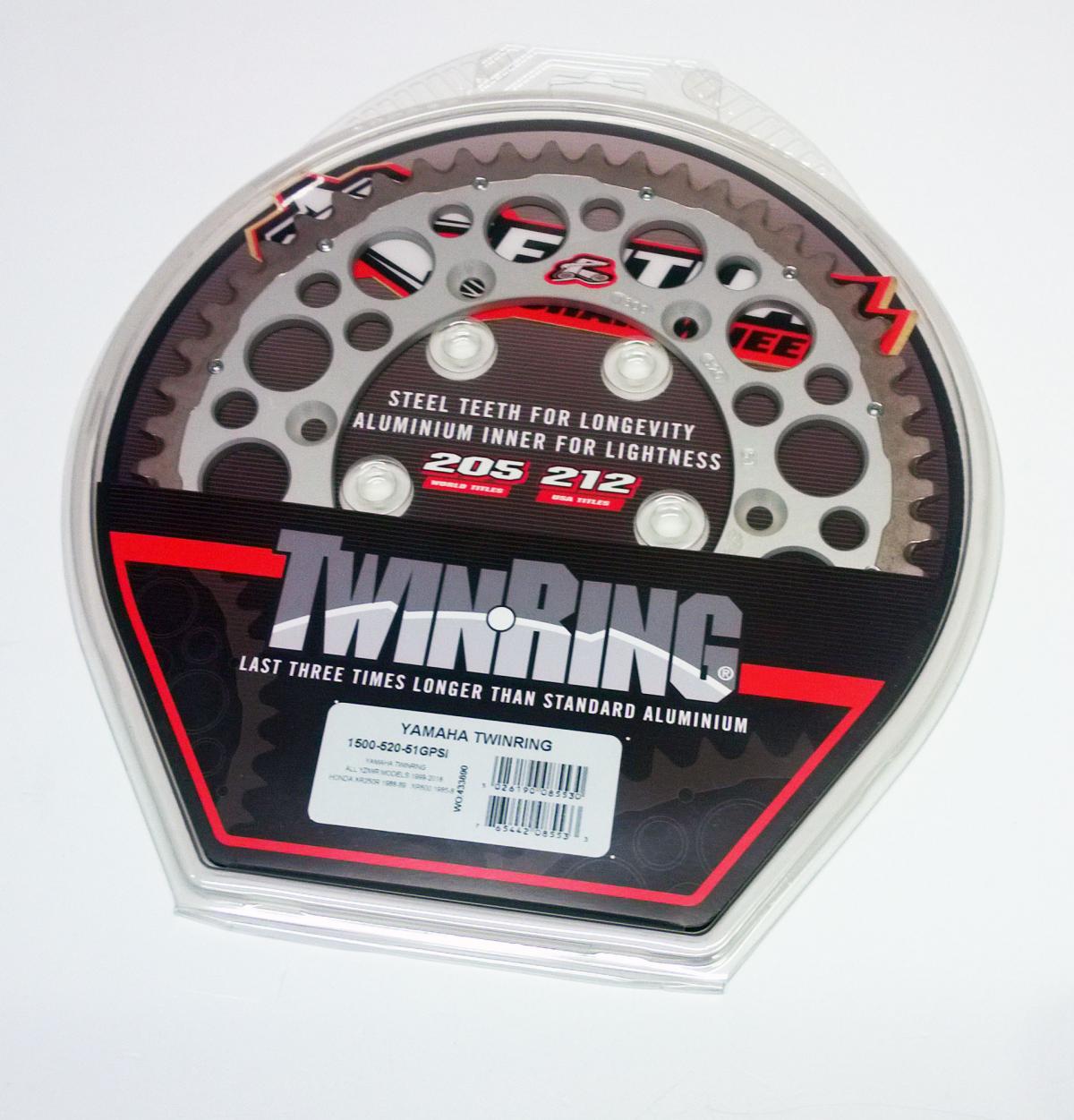 REAR SPROCKET TWINRING YAM, RENTHAL 1500-520-51GPSI JTR251 thumbnail 2