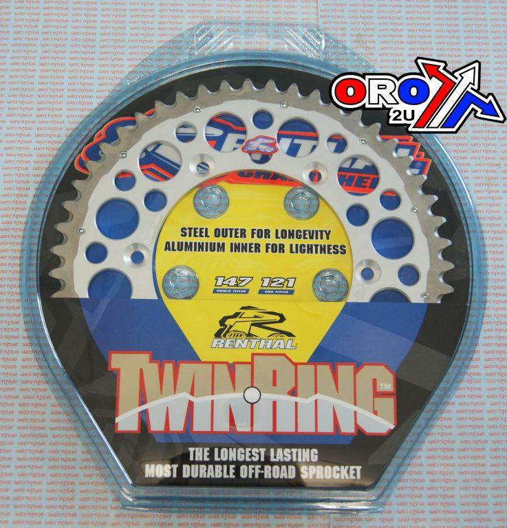 REAR SPROCKET TWINRING YAM, RENTHAL 1500-520-51GPSI JTR251 thumbnail 3