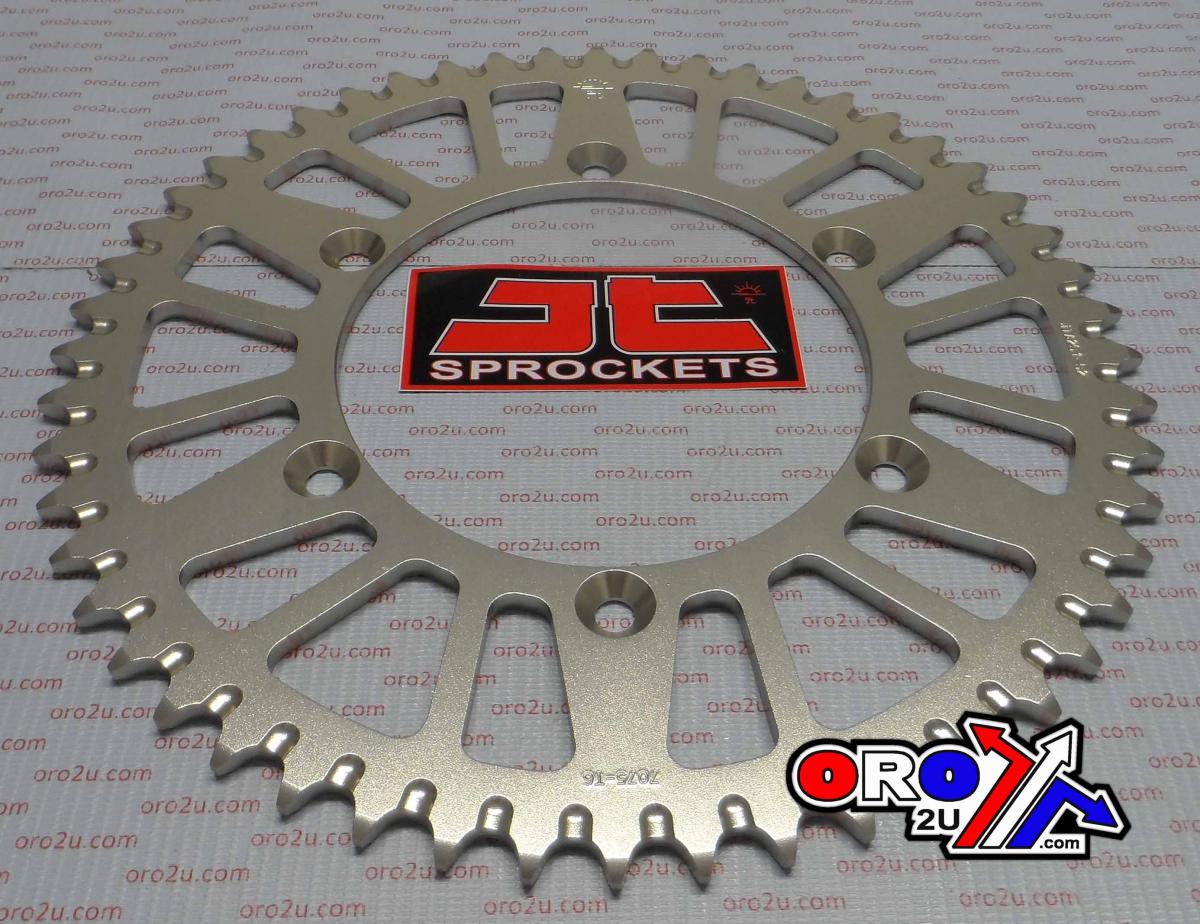 REAR SPROCKET ALLOY SILVER 251, JTA251.52 7075-T6 Aluminium image 1