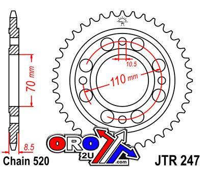 REAR SPROCKET JTR247.41 STEEL thumbnail 3