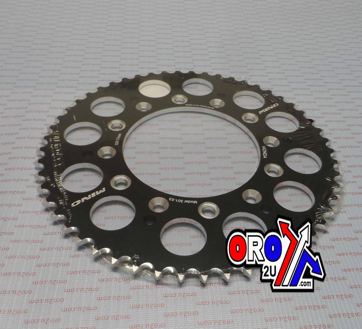 MINO REAR SPROCKET ALLOY 301/210 BK, DOUBLE DRILLED JTR301, JTR210 thumbnail 2
