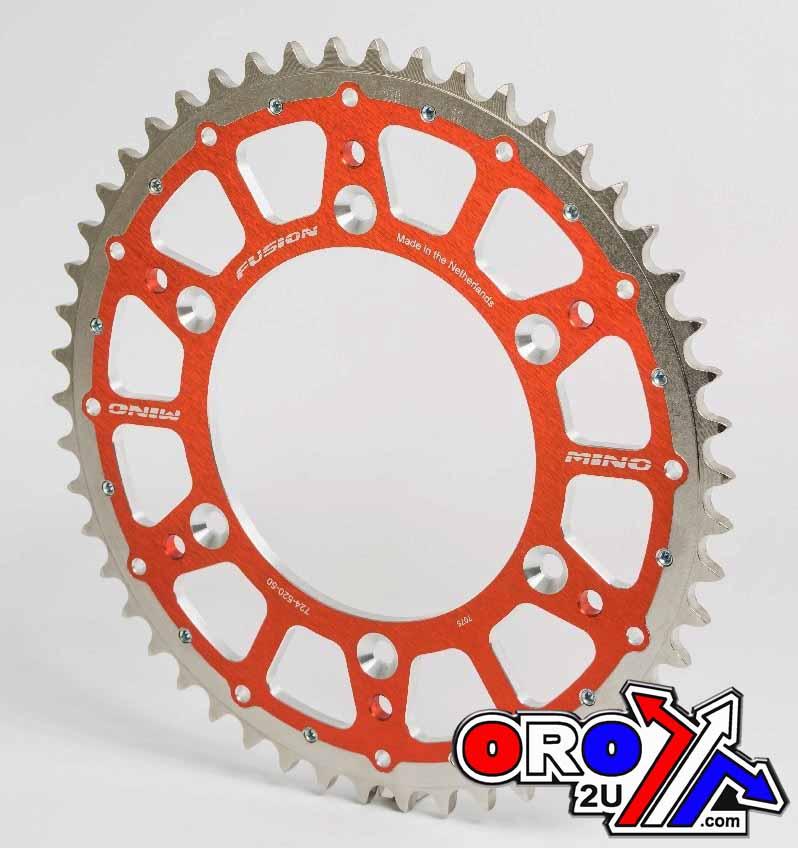 MINO REAR SPROCKET FUSION 2-RING, 23-741-46 428 STEEL/ALLOY ORANGE thumbnail 2