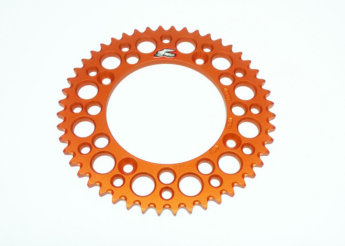 REAR SPROCKET ALLOY RENTHAL ORANGE, ULTRALITE 441U-428-48GPOR ORANGE image 1