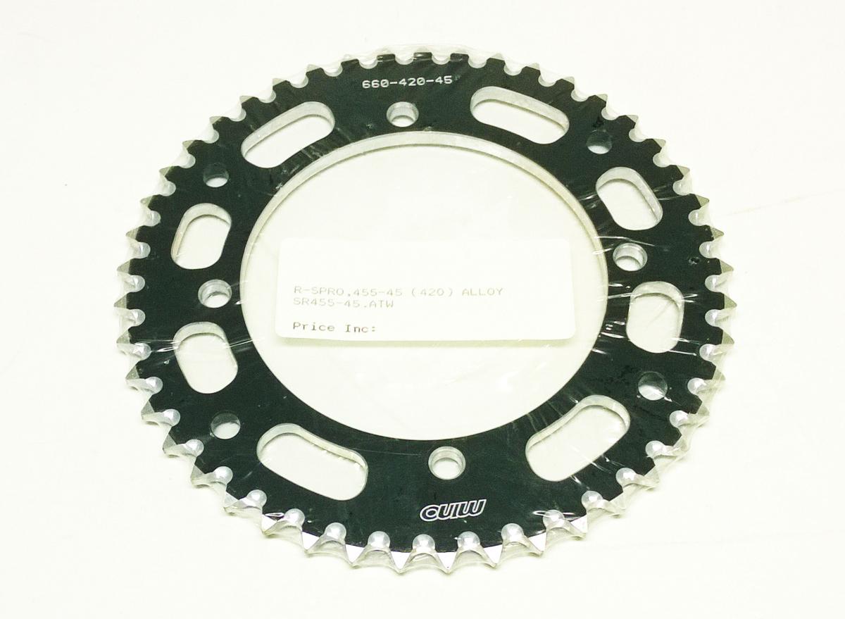 MINO REAR SPROCKET ALLOY BLACK 1465, 25-660-420-45 thumbnail 2