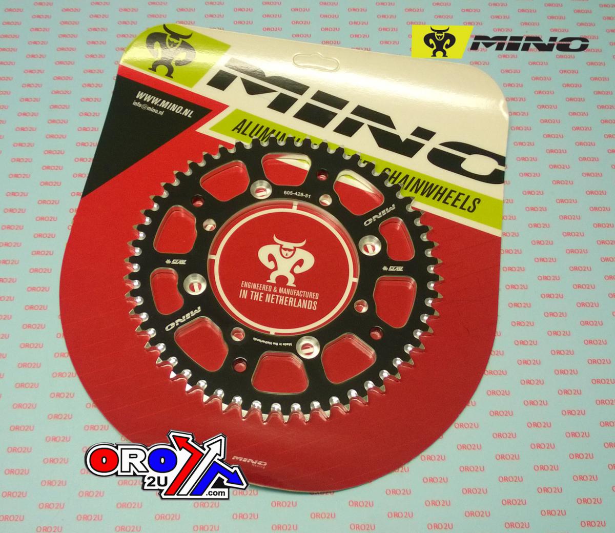 MINO REAR SPROCKET BLACK 462, 25-605-51 CHAIN 428 Conversion thumbnail 2