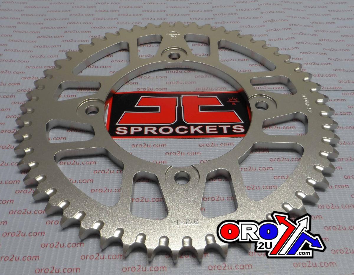 REAR SPROCKET ALLOY SILVER 462, JTA462.52 7075-T6 Aluminium, JTR456 image 1