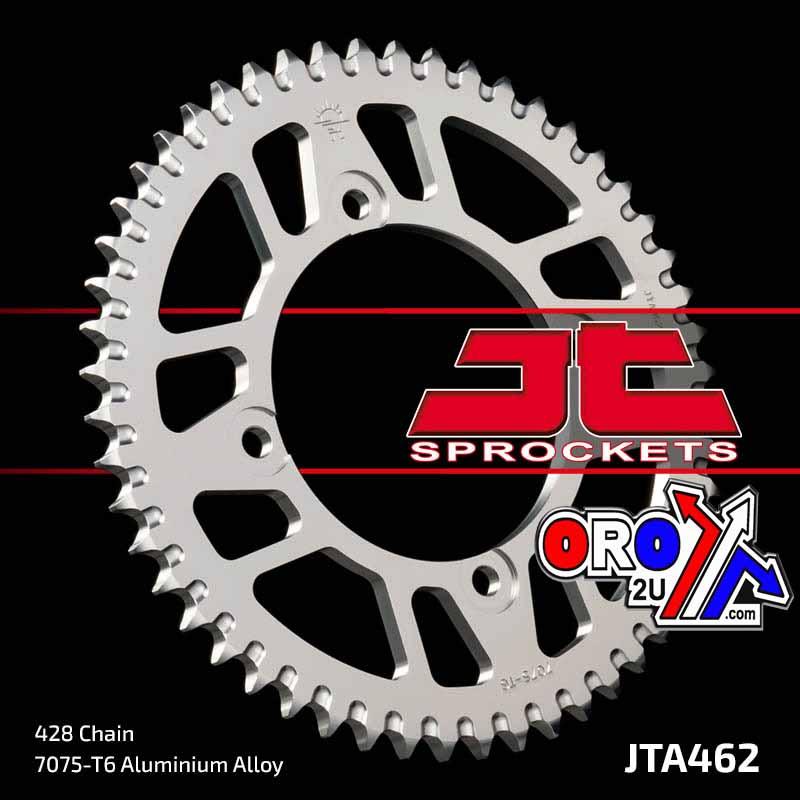 REAR SPROCKET ALLOY SILVER 462, JTA462.52 7075-T6 Aluminium, JTR456 thumbnail 2