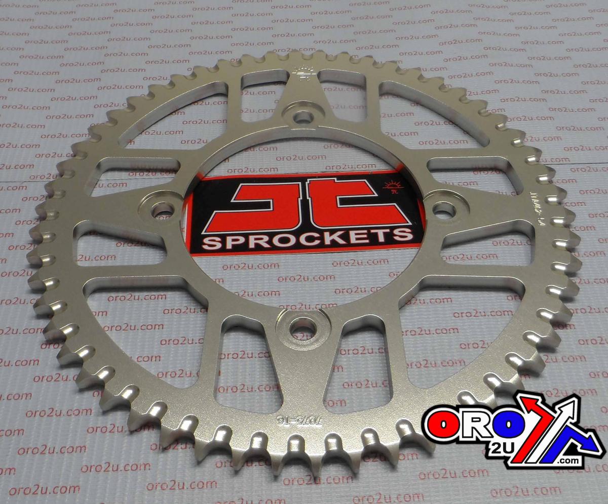 REAR SPROCKET ALLOY SILVER 462, JTA462.54 7075-T6 Aluminium, JTR456 image 1