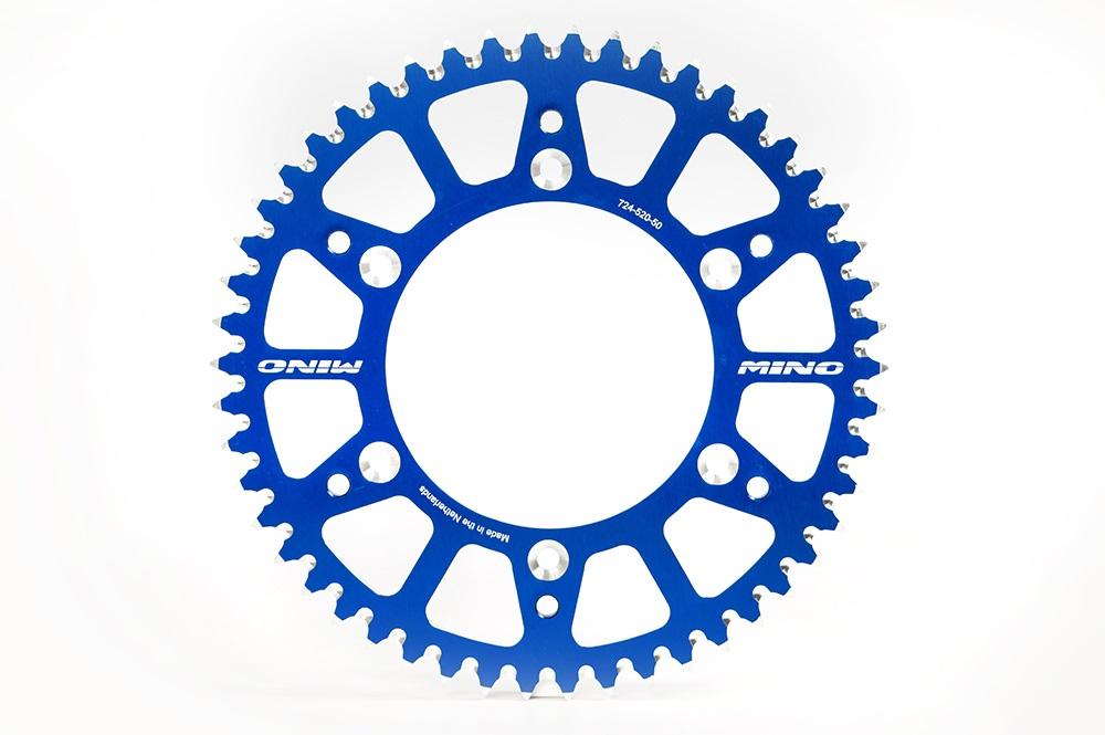 MINO REAR SPROCKET ALLOY BLUE, 25-612-48 BLUE JTR460