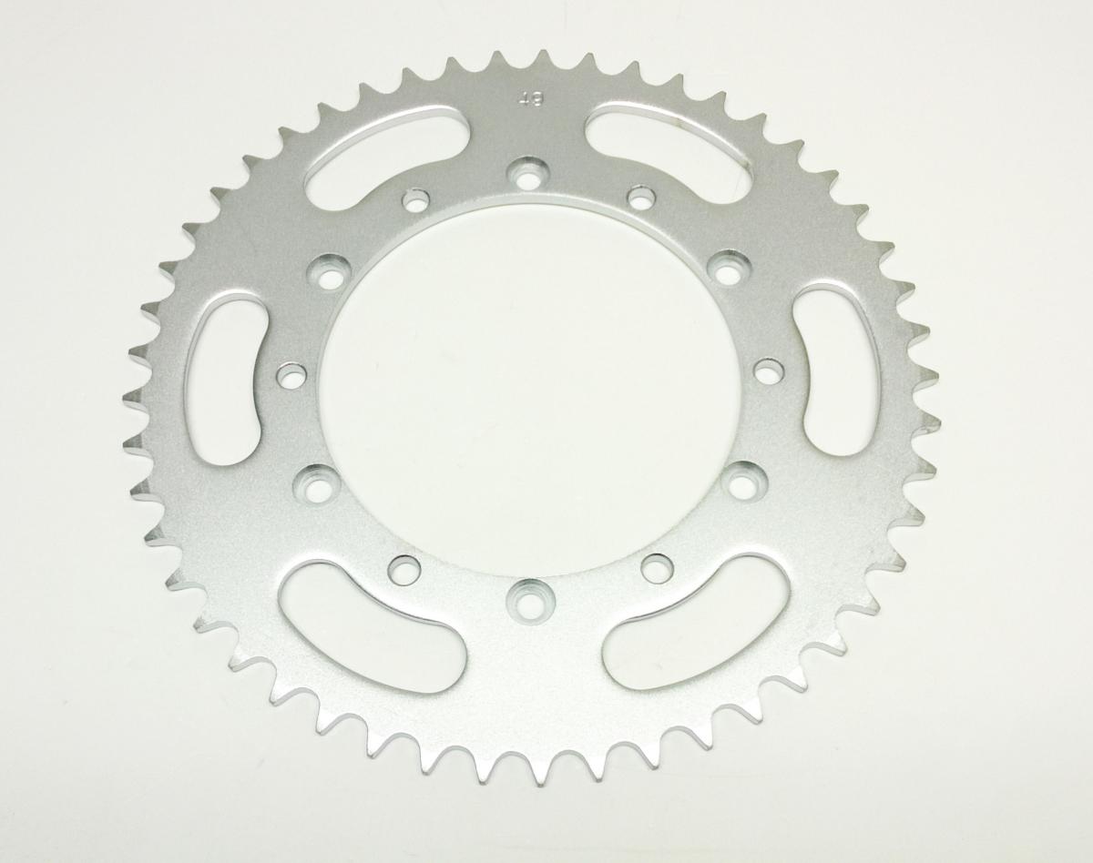 REAR SPROCKET STEEL 49 [JTR460.49] 520, MX-28749 SILVER image 1