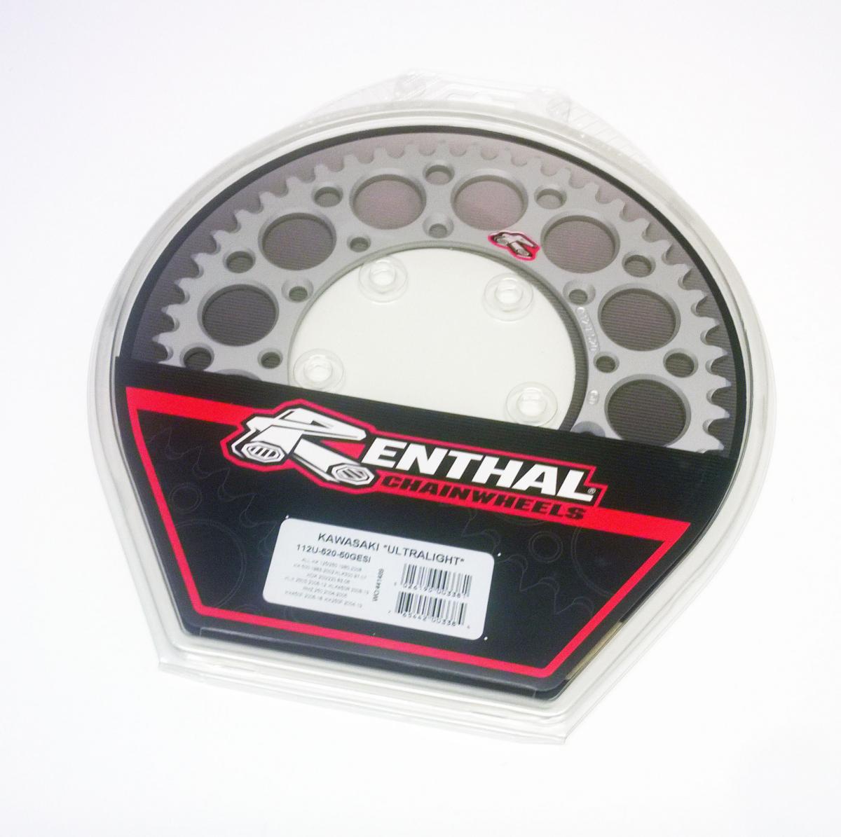 REAR SPROCKET ALLOY RENTHAL, RENTHAL 112U-520-50GESI SILVER thumbnail 2