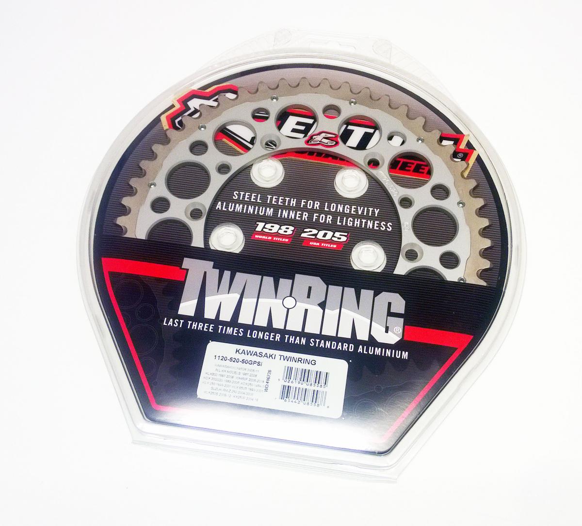 REAR SPROCKET TWINRING KAW, RENTHAL 1120-520-50GPSI KAWASAKI thumbnail 3